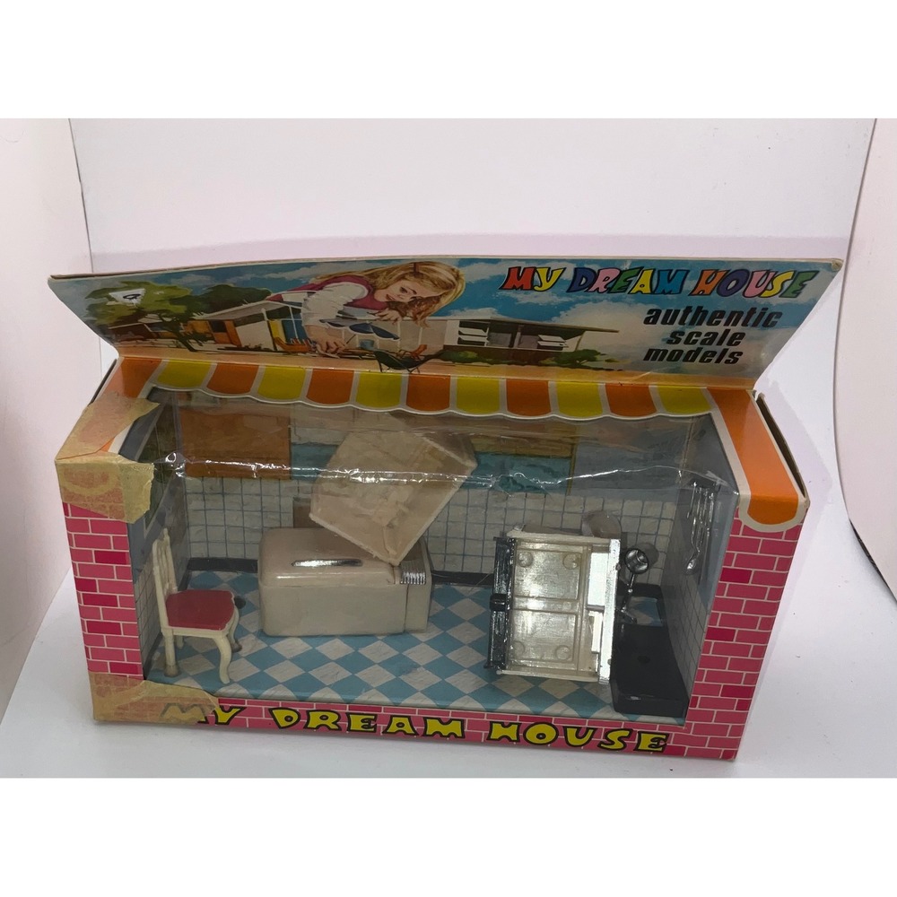 Vintage My Dream House Authentic Scale Models Dollhouse Furniture 6 Room Sets - Picture 7 of 7